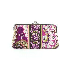 Vera Bradley Very Berry Paisley Double Kisslock Wallet